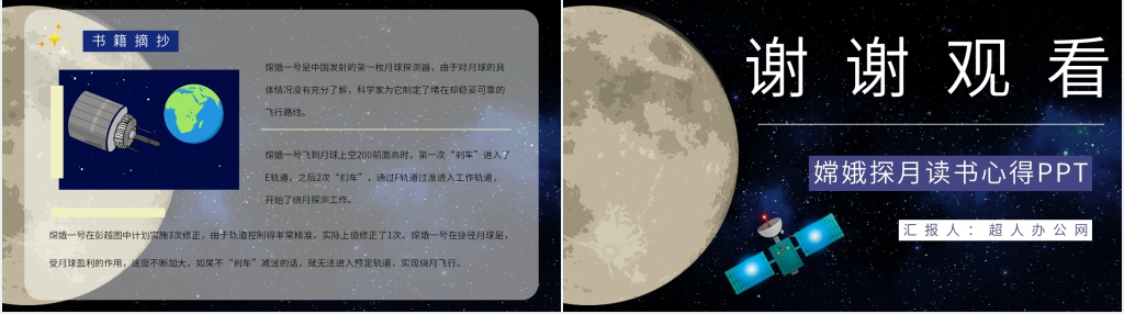 嫦娥探月读书心得PPT模板 嫦娥探月读书心得PPT模板