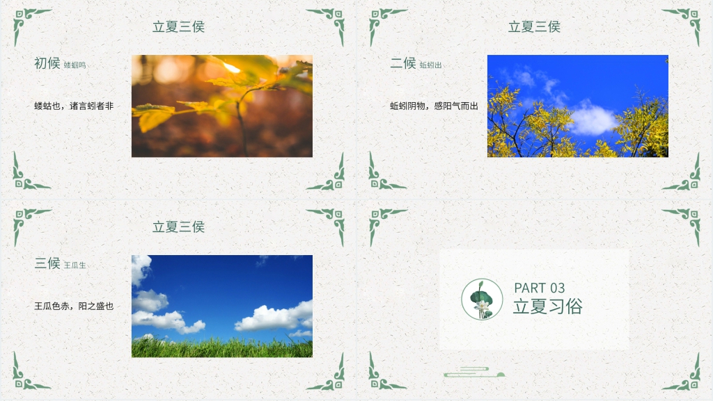 立夏节气讲解PPT模板 立夏节气讲解PPT模板