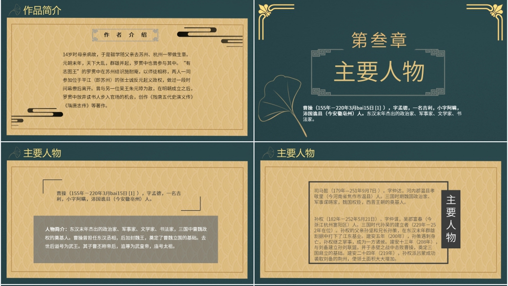 三国演义读书会PPT模板 三国演义读书会PPT模板