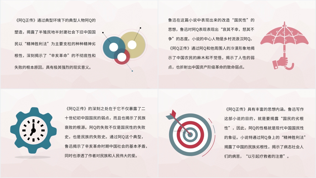 高中语文课阿Q正传PPT模板 高中语文课阿Q正传PPT模板