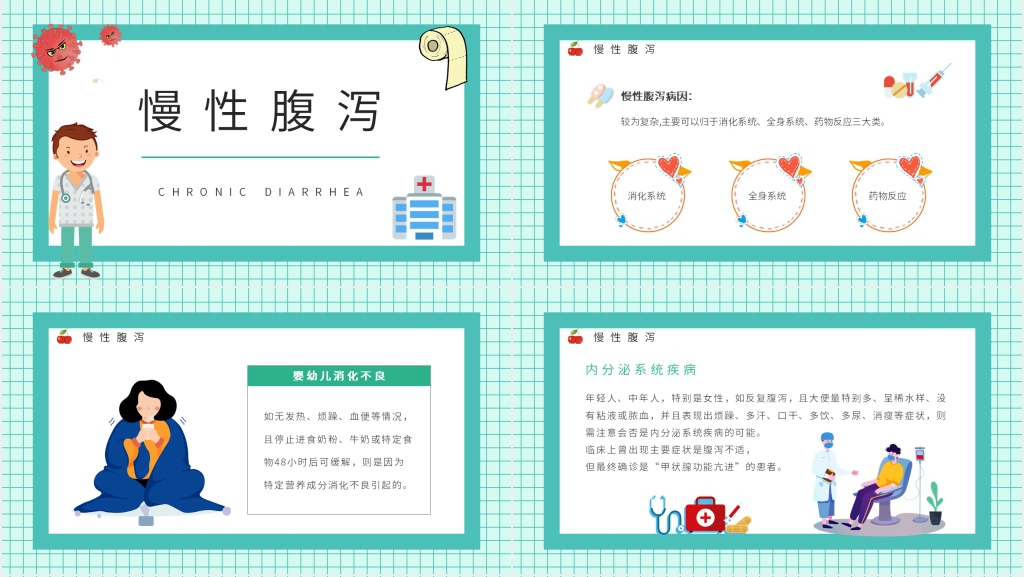 夏季预防腹泻教案PPT模板 夏季预防腹泻教案PPT模板