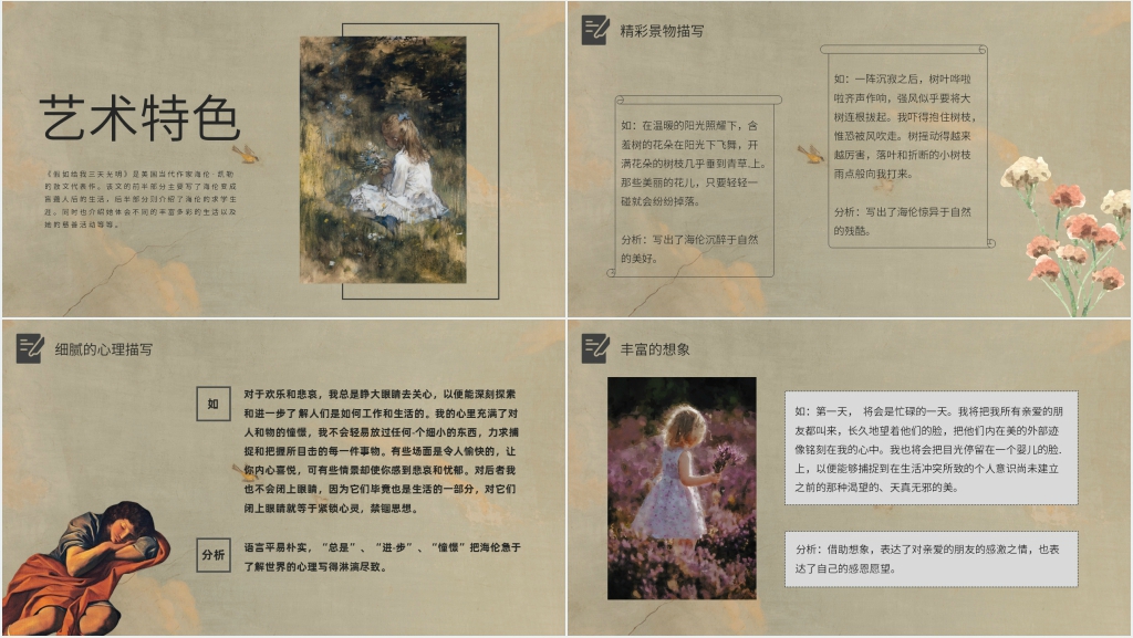 演讲假如给我三天光明PPT模板 演讲假如给我三天光明PPT模板