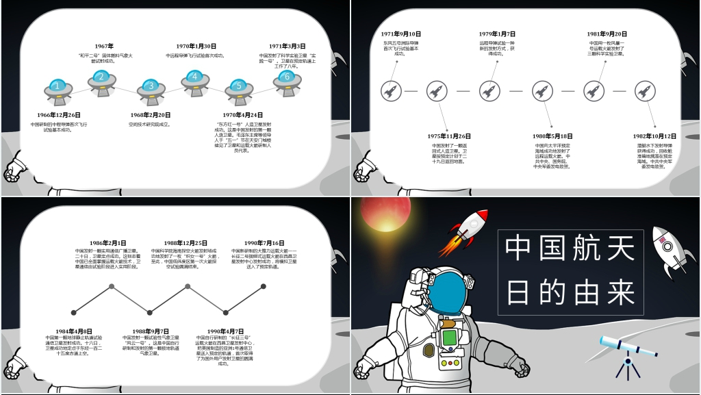 中国航天日教育PPT模板 中国航天日教育PPT模板