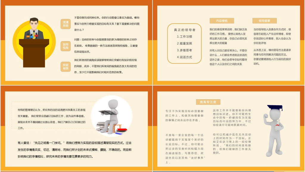费希尔横向领导力PPT模板 费希尔横向领导力PPT模板