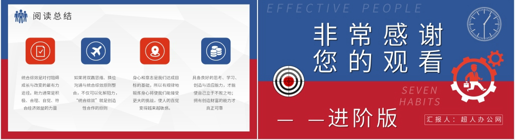 高效能人士的七个习惯读书会PPT模板
