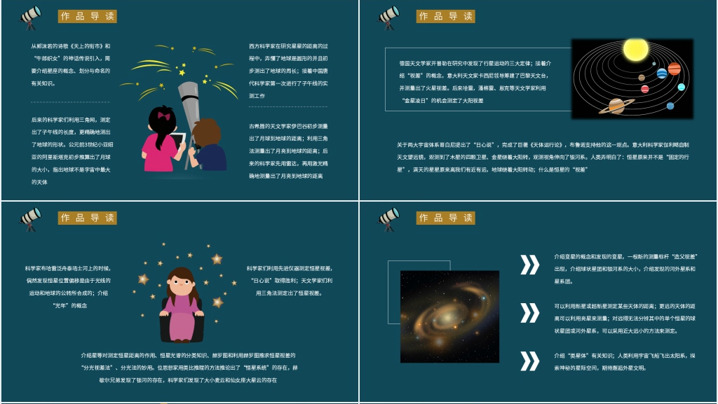 星星离我们有多远作者介绍PPT模板 星星离我们有多远作者介绍PPT模板