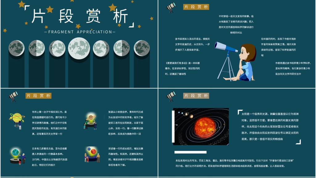星星离我们有多远作者介绍PPT模板 星星离我们有多远作者介绍PPT模板