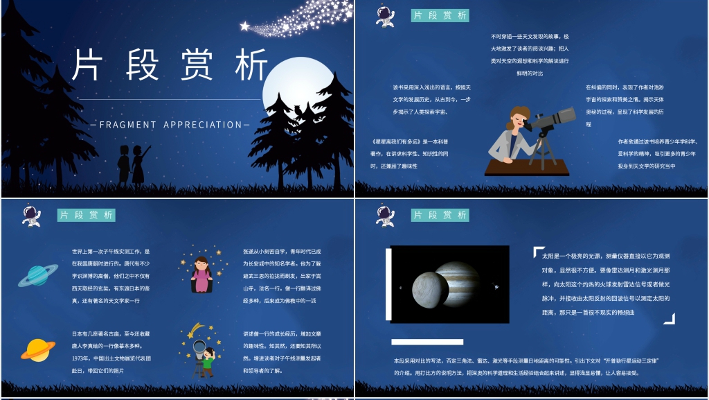 星星离我们有多远导读PPT模板 星星离我们有多远导读PPT模板