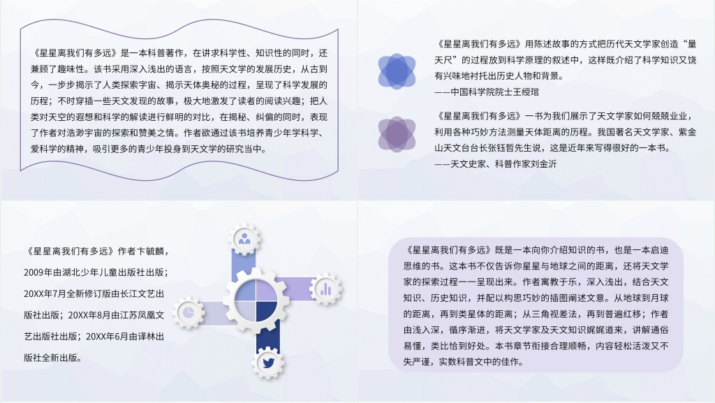 天文科普著作星星离我们有多远PPT模板