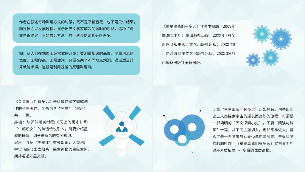 星星离我们有多远名著PPT模板 星星离我们有多远名著PPT模板