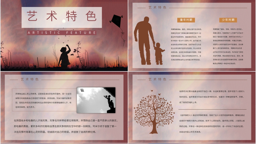 追风筝的人讲解PPT模板 追风筝的人讲解PPT模板