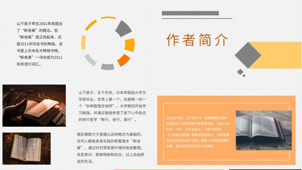 断舍离读书交流PPT模板 断舍离读书交流PPT模板