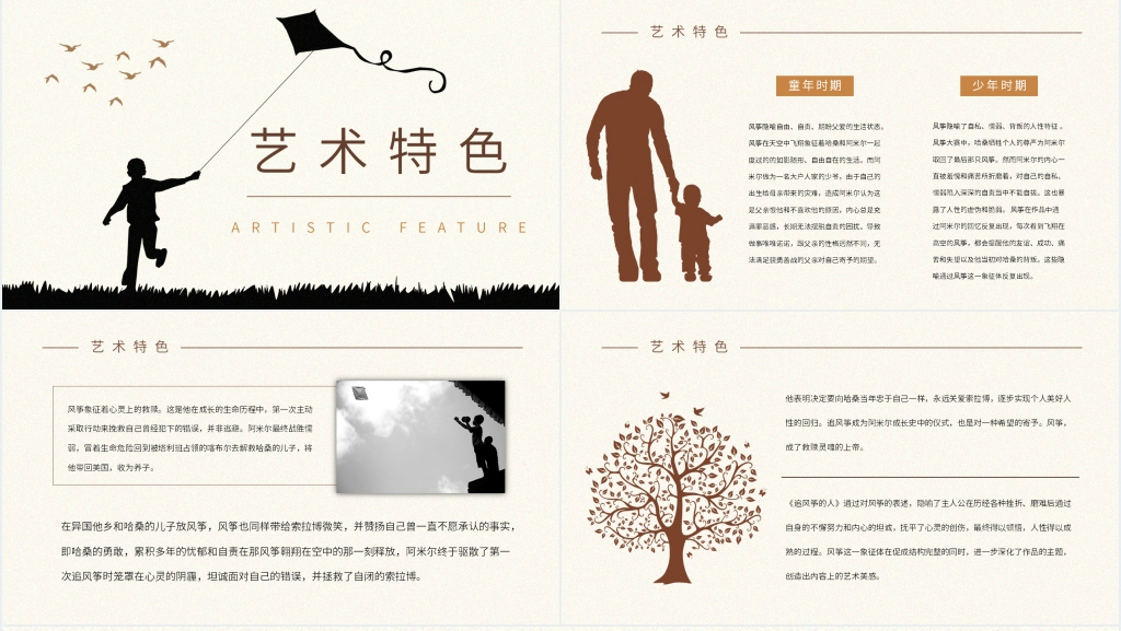 追风筝的人读书交流会PPT模板 追风筝的人读书交流会PPT模板