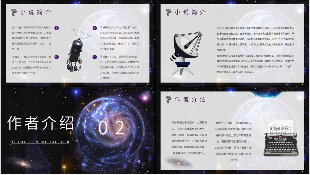 刘慈欣三体读书分享PPT 刘慈欣三体读书分享PPT