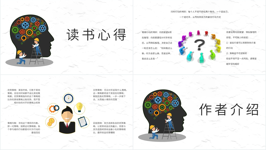 策略思维必备书籍PPT模板 策略思维必备书籍PPT模板