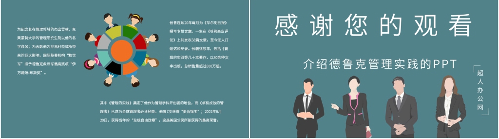 《管理的实践》图书介绍PPT模板 《管理的实践》图书介绍PPT模板