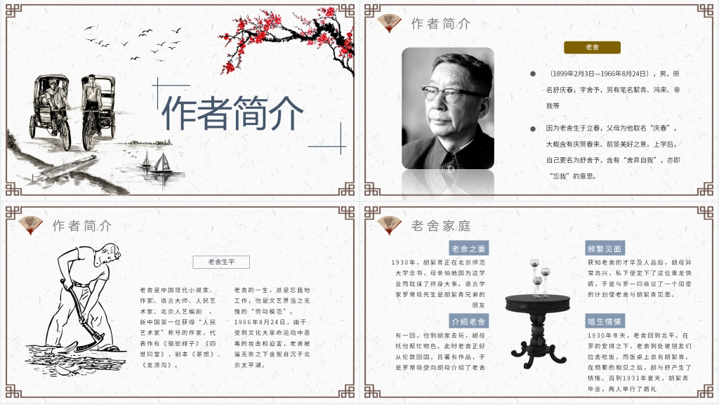 骆驼祥子名著PPT课件 骆驼祥子名著PPT课件