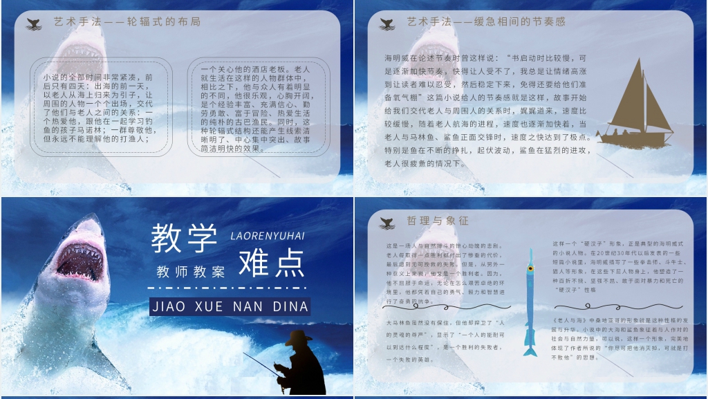 高中语文老人与海PPT课件 高中语文老人与海PPT课件