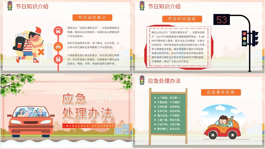 全国交通安全日教育内容PPT课件 全国交通安全日教育内容PPT课件