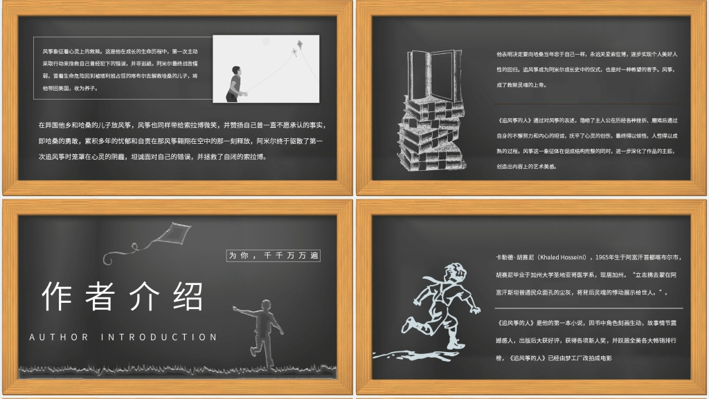追风筝的人小说人物介绍PPT课件 追风筝的人小说人物介绍PPT课件
