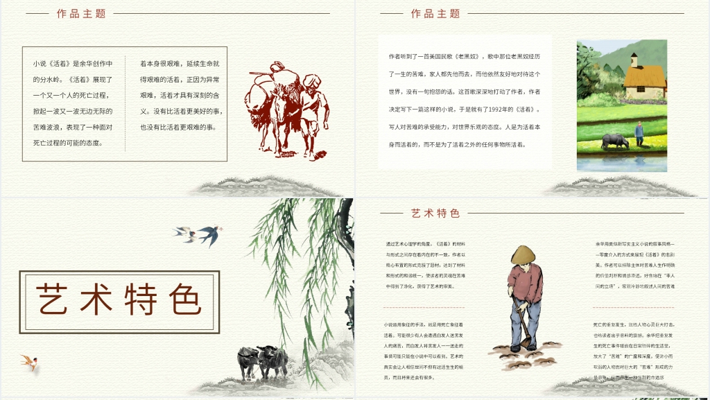 余华作品活着PPT介绍课件 余华作品活着PPT介绍课件