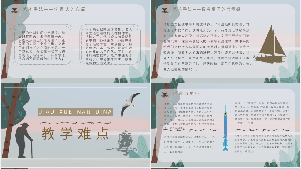 老人与海课文教案PPT课件 老人与海课文教案PPT课件
