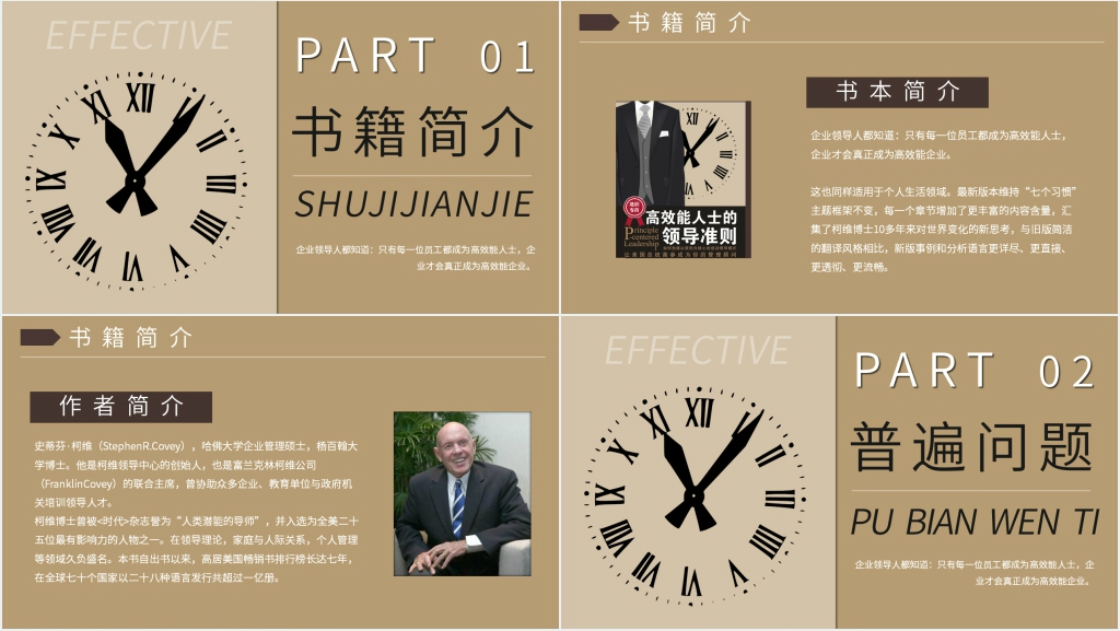 高效能人士的7个习惯进阶版PPT模板 高效能人士的7个习惯进阶版PPT模板