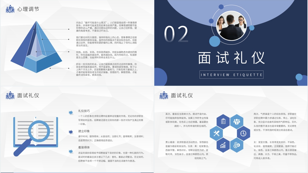 面试官基础培训心得体会PPT模板 面试官基础培训心得体会PPT模板