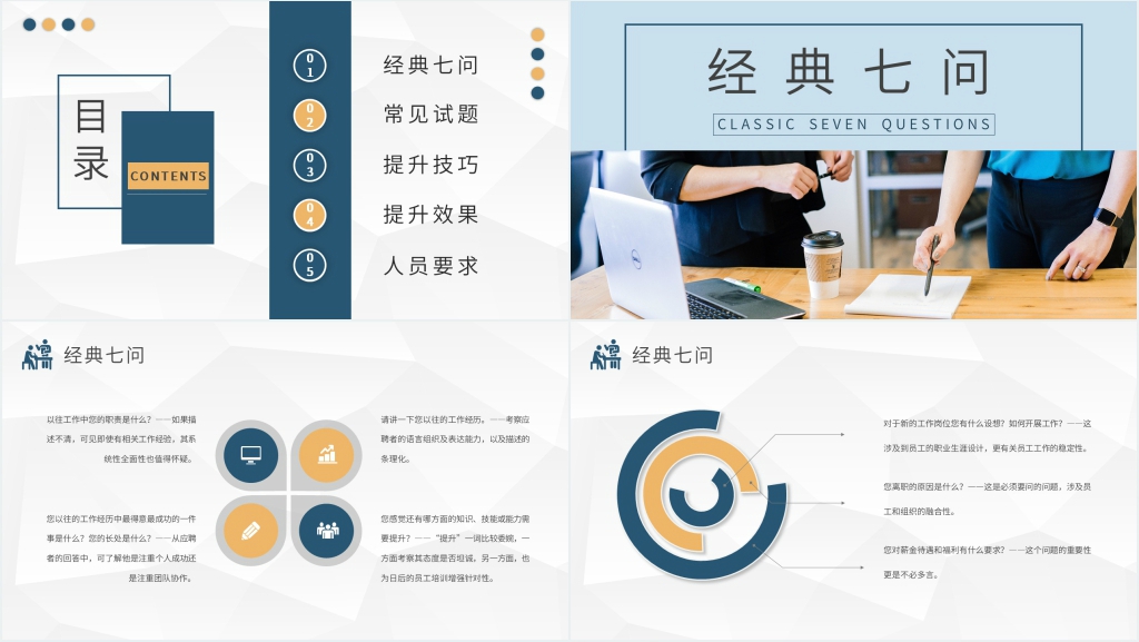 公司企业招聘人员技巧PPT模板 公司企业招聘人员技巧PPT模板