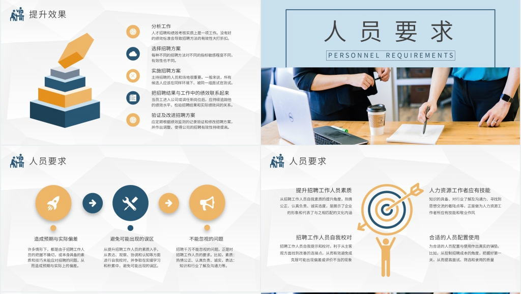 公司企业招聘人员技巧PPT模板 公司企业招聘人员技巧PPT模板