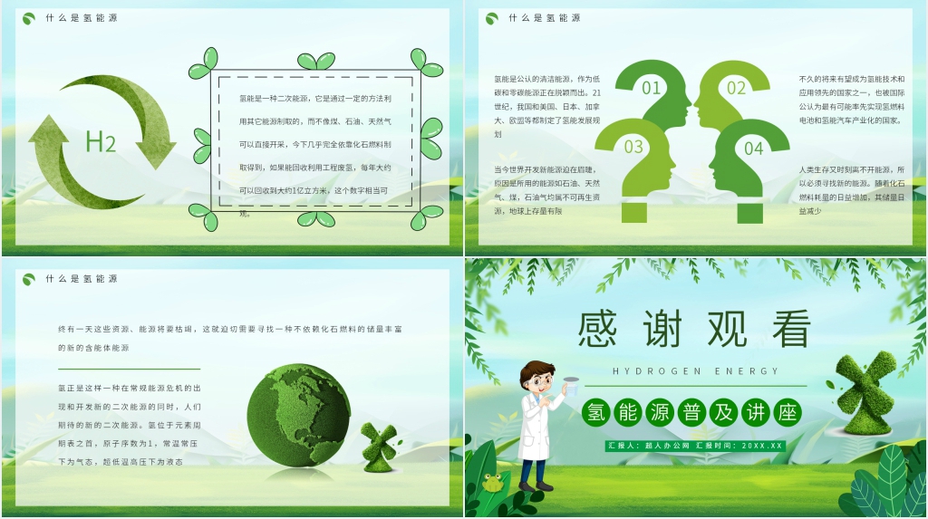 关于氢能源利用PPT模板 关于氢能源利用PPT模板