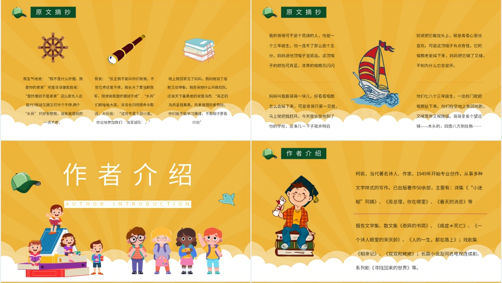 帽子的秘密读书交流PPT模板 帽子的秘密读书交流PPT模板