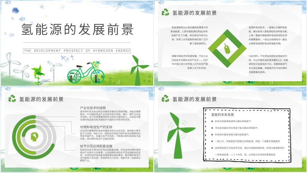 什么是氢动力能源PPT模板 什么是氢动力能源PPT模板