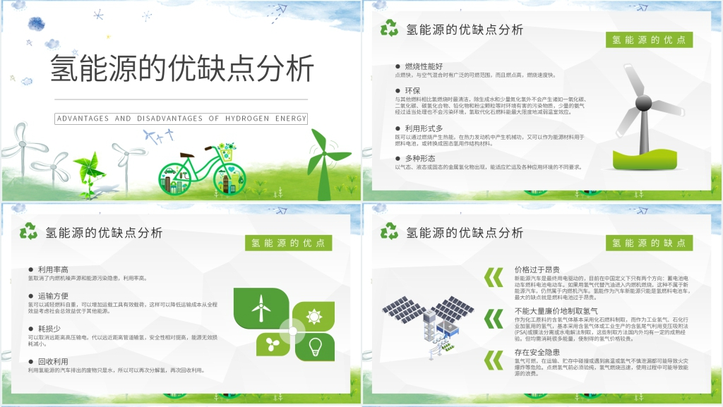 什么是氢动力能源PPT模板 什么是氢动力能源PPT模板