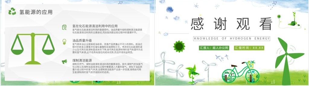 什么是氢动力能源PPT模板 什么是氢动力能源PPT模板