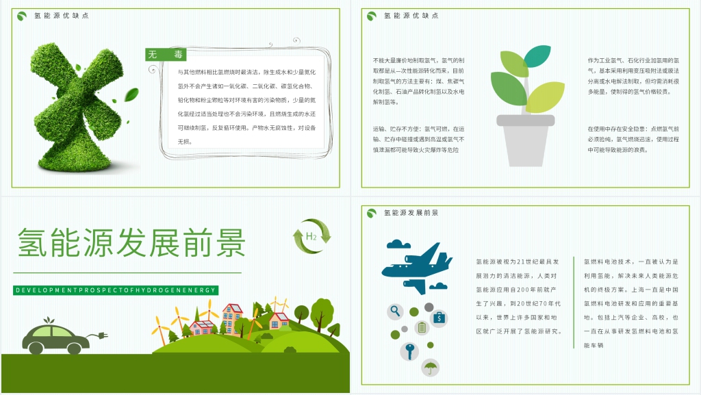 氢能源对生活的影响PPT模板 氢能源对生活的影响PPT模板