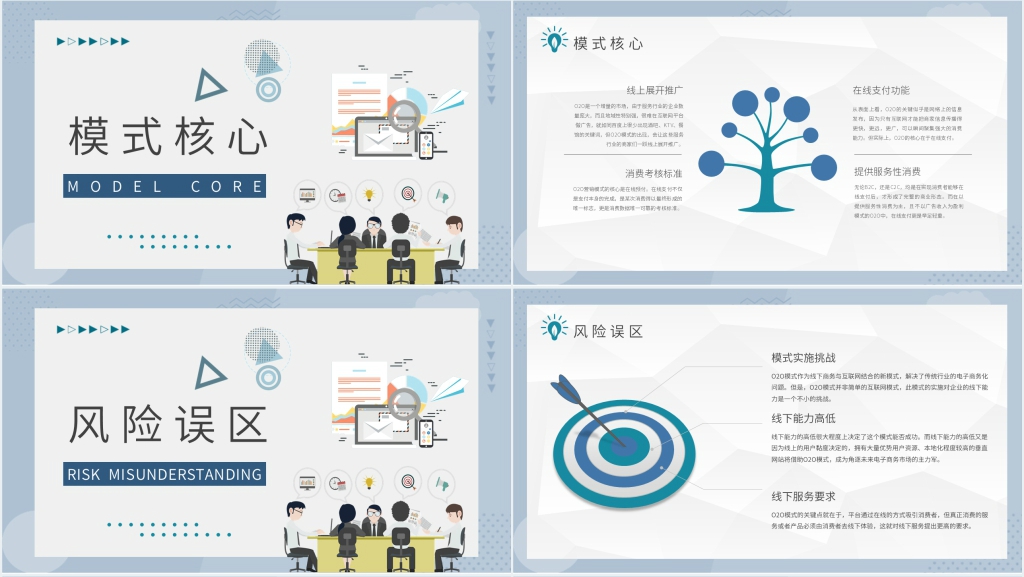 简要介绍O2O营销模式PPT模板 简要介绍O2O营销模式PPT模板