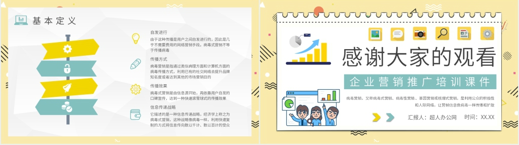 病毒式传播案例PPT模板 病毒式传播案例PPT模板