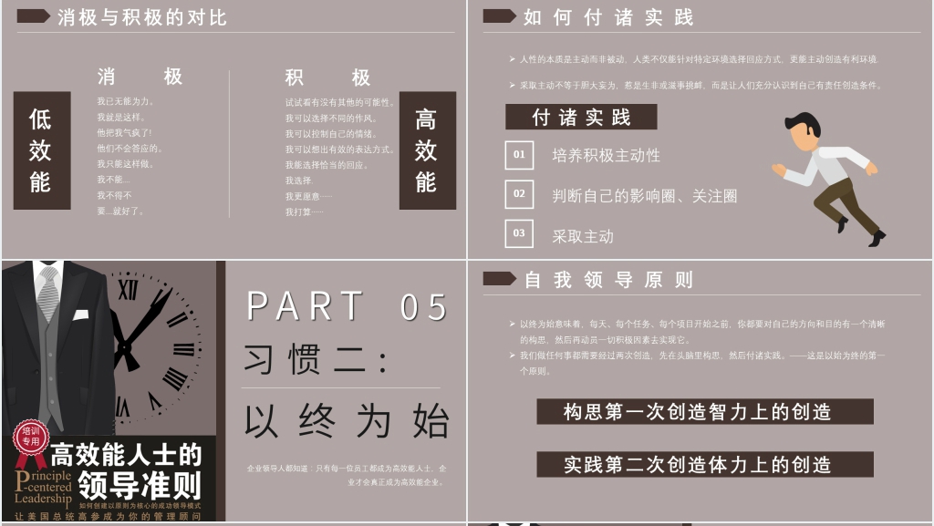 高效能人士的领导准则PPT模板 高效能人士的领导准则PPT模板