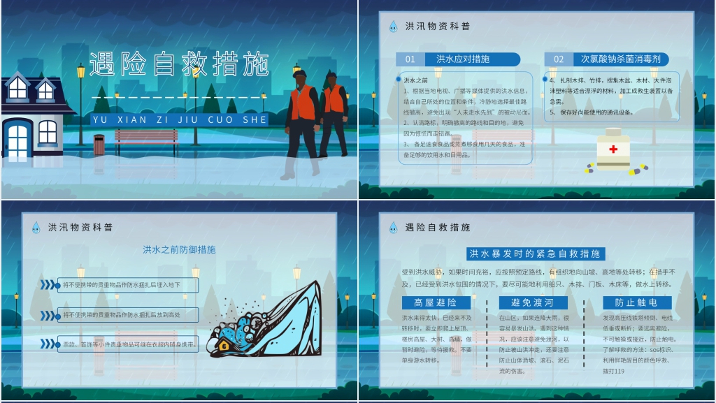 开展防洪防汛安全知识宣传PPT课件