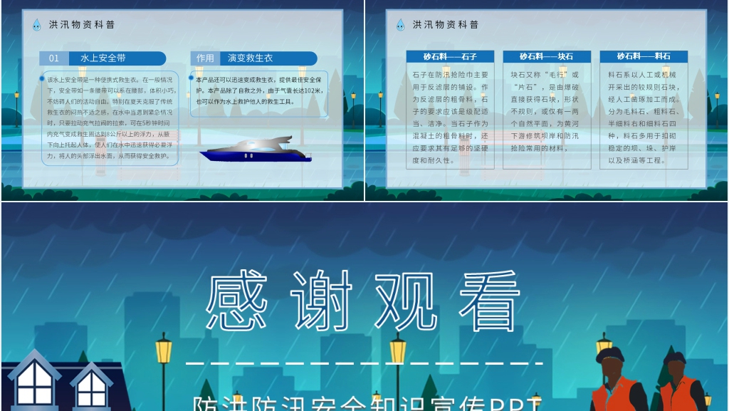 开展防洪防汛安全知识宣传PPT课件