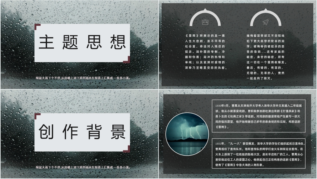 实用的曹禺《雷雨》教学设计PPT课件 实用的曹禺《雷雨》教学设计PPT课件