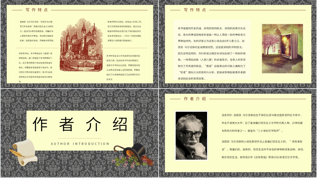 百年孤独精美PPT模板 百年孤独精美PPT模板