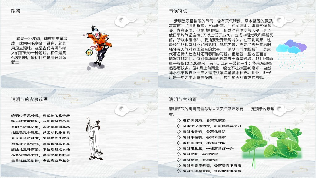 中华传统节日清明PPT模板 中华传统节日清明PPT模板