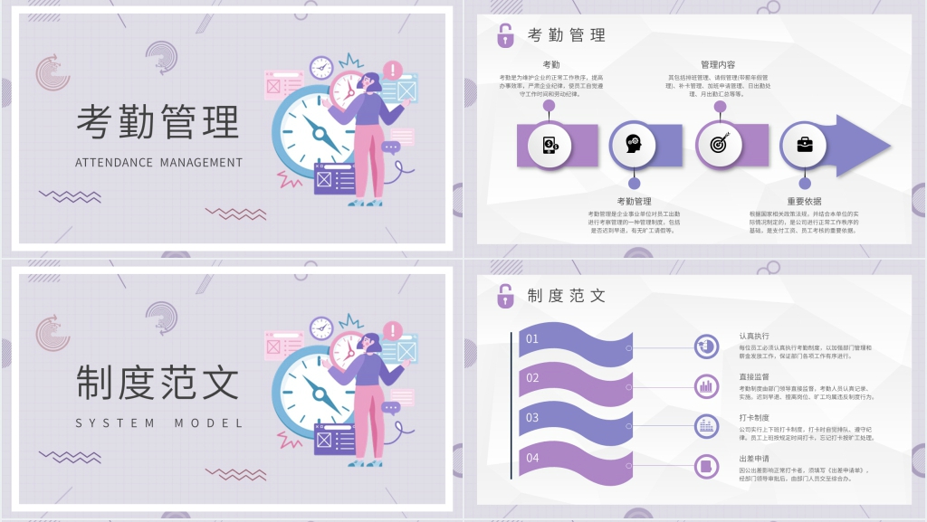 公司员工日常考勤管理制度PPT课件 公司员工日常考勤管理制度PPT课件