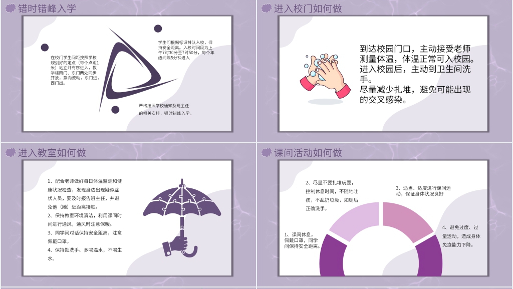 简洁小学生新冠肺炎防疫小常识PPT课件