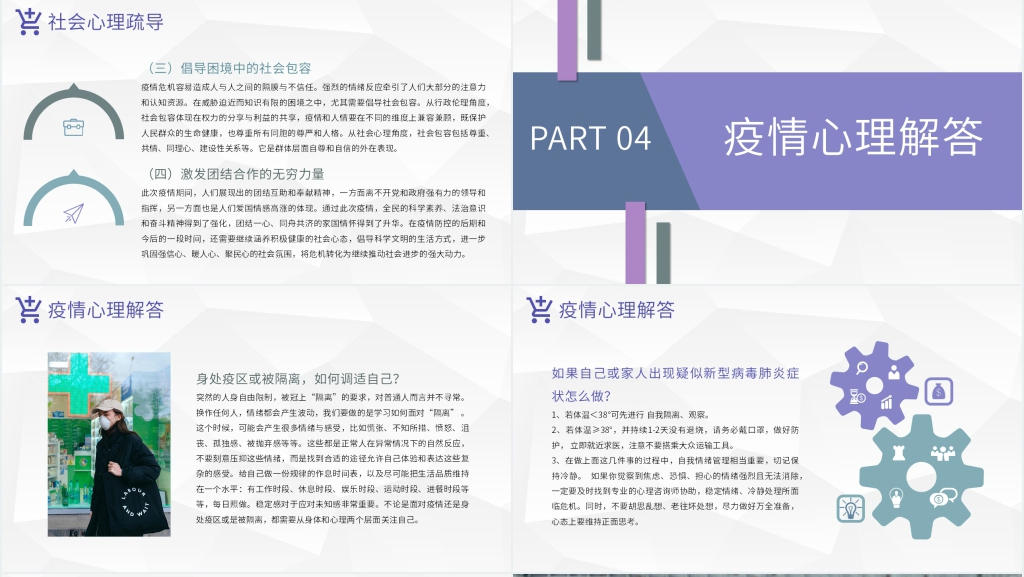 简洁疫情后的心理疏导PPT课件 简洁疫情后的心理疏导PPT课件