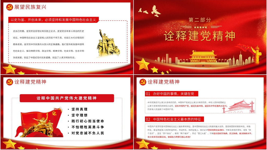 热烈庆祝中国共产党建党100周年PPT党课 热烈庆祝中国共产党建党100周年PPT党课
