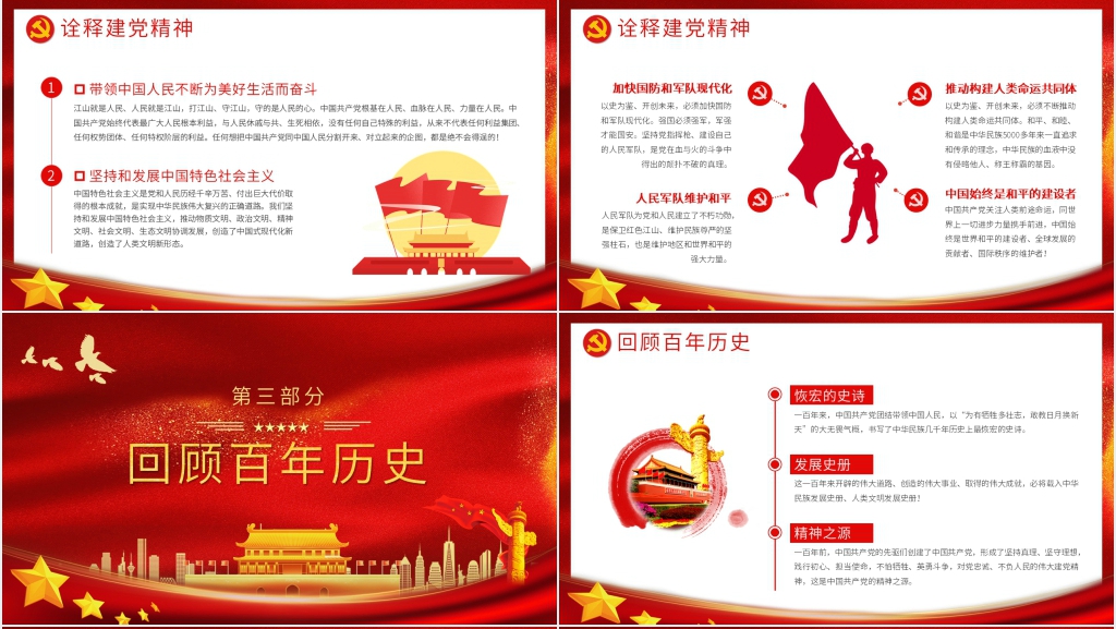 热烈庆祝中国共产党建党100周年PPT党课 热烈庆祝中国共产党建党100周年PPT党课