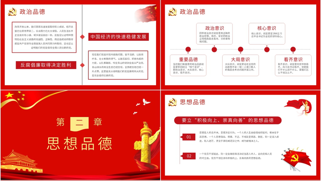 党政风党员领导干部要立好四德PPT党课 党政风党员领导干部要立好四德PPT党课